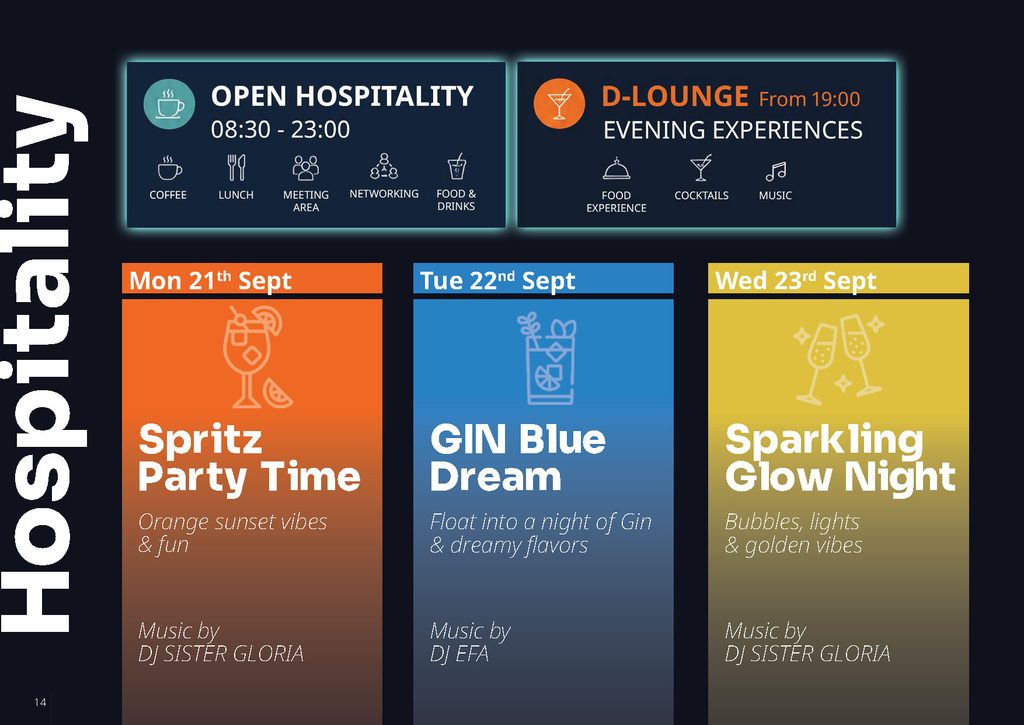 Donatoni hospitality Mon to Weds at Stone Week